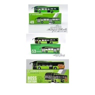 SG Seller: MP49 MP53 Singapore Bus Model A22 Green 851e Moustache Bus 190 Green Retrofitted Electric