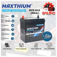 Bateri Kereta / Car Battery - Maxthium - LiFePO4 - MTX-B19 (M42L)