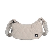 Kangol Shoulder Bag กระเป๋าสะพายข้าง สายสะพายผูกได้ ตกแต่งโลโก้ kangol สีเทา  ดำ 65228702