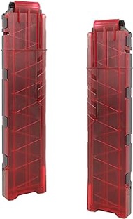 EKIND 18-Darts Quick Reload Clips Compatible for Nerf Ultra Magazine Toy Gun (Red Black, Pack of 2)
