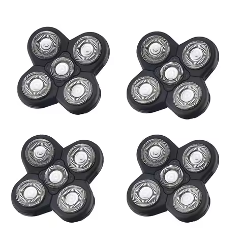 Replacement Shaver Head Electric Shaver 5D Independently 5 Cutter Floating Head Waterproof Stainless