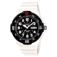 CASIO MRW-200HC-7BV Men's Analog Watch STANDARD diver look day-date resin strap black white *Origina