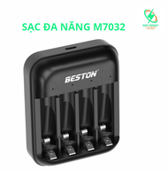 SẠC PIN M7032 LOẠI AA & AAA 1.5V BESTON CÓ LED BÁO