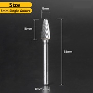 1pcs F Type 6mm shank Tungsten Carbide Rotary Burrs Milling Cutter Rotary Tool