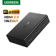 UGREEN HDMI Splitter 4K60Hz Switch 1 in 2 Out HDMI 2.0 Adapter HDMI Switcher for PS4/Xbox 360/Switch/Macbook/TV