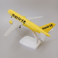 Mô Hình Máy Bay Đúc Kim Loại Hợp Kim 20Cm USA Air Spirit Airlines Airbus 320 A320 Mới Máy Bay Bộ Sưu