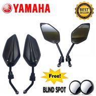 YAMAHA Vega Force -( free blind spot ) Motorcycle Side Mirror | Type | Clear Mirror | Black Lo