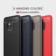 Huawei Mate 20X 10 20 30 Pro mate20 Mate10 Mate30 lite Carbon Fiber Protective Phone Case