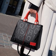 Cross-Border Handbag Outing Cross-Body Large-Capacity Letter Soft Leather Embossed Shoulder Bag Fema