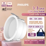PHILIPS LED ceiling light with deep reflector DL260 7W, 11W D75 - Projection angle: 100 - Neutral, w