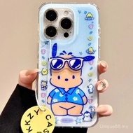 Phone Phone Case Suitable for iPhone Korean Cute Polka Dot Sunglasses Pacha Dog 17/16/15promax/14 Ne
