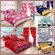 3 in 1 Semi Cotton Cartoon character Bedsheet Single,Double,Queen Size bedsheet set Quality