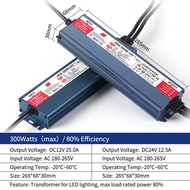 Power Supply DC12V 24V 300W Lighting Transformers Led Driver For Led Strip