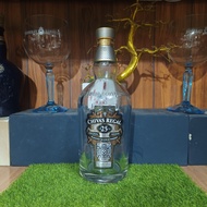 Vỏ chai rượu ngoại Chivas 25 trưng bày mới đẹp 99% (chai rỗng)
