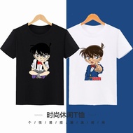 Cartoon Anime Detective Conan Thief Kidd Clothes Student Summer Cotton Round Neck Top Short Sleeve T