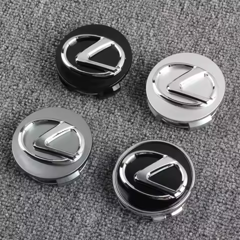4 PCS 62mm Car Wheel Center Hub Caps for Lexus Emblem ES300 IS300 IS350 ES250 ES350 IS250 CT200H GS3