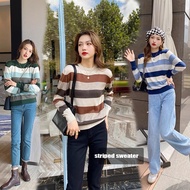 Cuites 88009 Sweater Round Neck Long Sleeves Knitted Fabric Slim Fit Winter Fashion For Women Korean