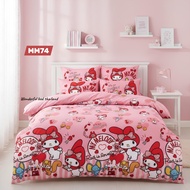 TOTO (ครบชุด) ชุดผ้าปู+ปลอกหมอน+ผ้านวม มี 9 ลาย มายเมโลดี้~(mymelody)   แบรนด์ TOTO ของแท้ 100%  No.