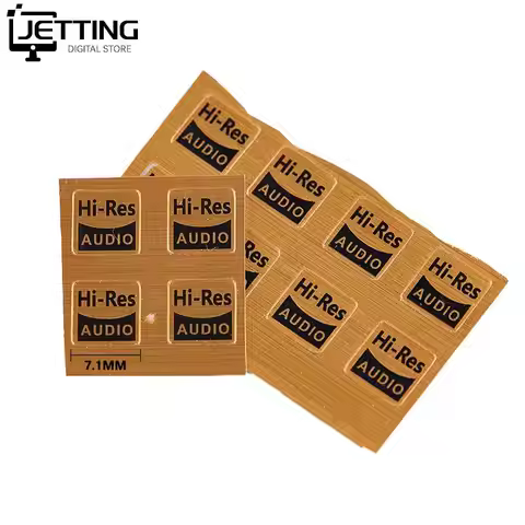 10pcs Hi-Res Audio Adapter Stickers For Walkman/Fiio/Iriver/Cayin MP3 All Hifi Device Audio Earphone