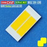 Chip LED 3570 30W 6C Dual Kuning Kuning MCP Laser D2 BiLED RTD AES 9V