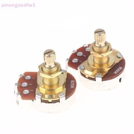 amongasdfw1 1Pcs Guitar Potentiometer Pot Low Torque And Low Noise Smooth Feel Brass Shaft A500K A25