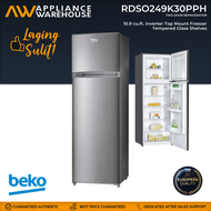 Beko Refrigerator 249L (8.8 cu ft) Static Top Mount Inverter RDSO249K30PPH