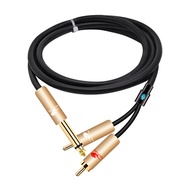 GOLLEY LION 6.35มม. TS Jack 1/4 "ถึง2 RCA สำหรับกล่องเสียงกีตาร์6.35มม. ถึง Dual RCA Audio Cable