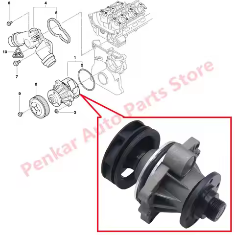 11517509985 Engine Water Pump For BMW E36 E46 E34 E39 E60 E38 E66 X3 E83 X5 E53 M50 M52 M54 11517527