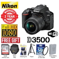 Nikon d3500 18-55mm VR AFP original + extra battery original 2 years warranty