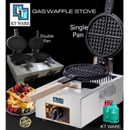 1.KT WARE Commercial Gas Waffle Baker Stove Portable Waffle Maker Telfon Waffle Baker Pan Mesin Baka