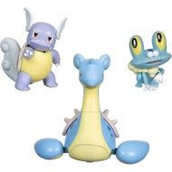 Pokémon Battle Figures，Water-themed3Set，Contains a little frog、Huomeibao、Hi lux - 4.5Inch-sized litt