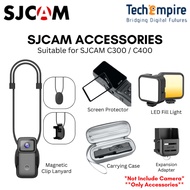 SJCAM Accessories/ CARRYING CASE/TEMPERED GLASS/MINI LED LIGHT/EXPANSION BASE/MAGNETIC CLIP LANYARD 