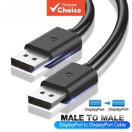 DisplayPort Cable Male to Male DP 1.4 8K 60Hz 4K 144Hz for Gaming PC Laptop Monitor Pro