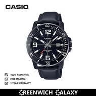 Casio Analog Leather Dress Watch (MTP-VD01BL-1B)