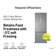 Panasonic 405L NR-BX471CPSS Premium Bottom Freezer 2 Doors Refrigerator with PrimeFresh+