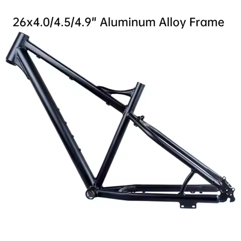 26 Inch Fat Bike Frame, Aluminum Alloy Bicycle Frame for 26x4.0/4.5/4.9 Fat Tire Beach Sand Snow FAT