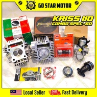 MODENAS KRISS KRISS110 Combo Spec 60 Racing Cylinder Head 24*28 Block 60mm Carburetor Camshaft Tensi
