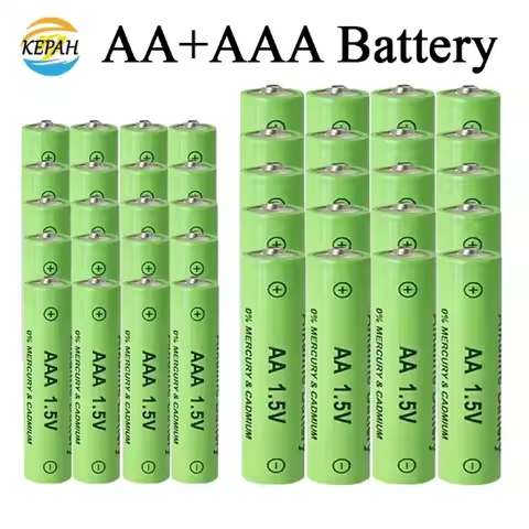 🛒1.5V AA+AAA Ni Mh Rechargeable Battery, AAA Alkaline 3800-3000ah,For Flashlights,Toys,Clocks,MP3,Ni