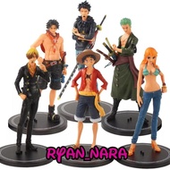 Bisa Cod Action Mini Figur Anime One Piece Law Ace Nami Sanji Zoro