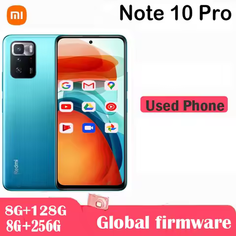 Xiaomi Redmi Note 10 pro 5G Used Smartphone POCO X3 GT 6.5inch 2400x1080pixels Certified Pre-Owned u