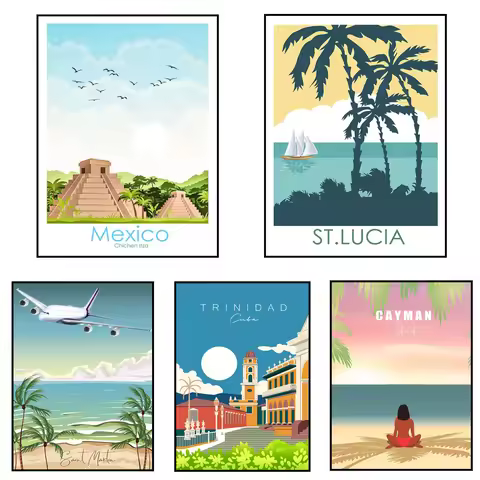 Saint Lucia Island, Cuba, Trinidad, Mexico, Cayman Islands, Grenada, Belize, El Salvador, Saint Mart