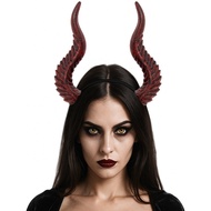 Halloween Red Devil Horn Headband Black Devil Horn Headwear cos Devil Horn Head Buckle Movie Stage P