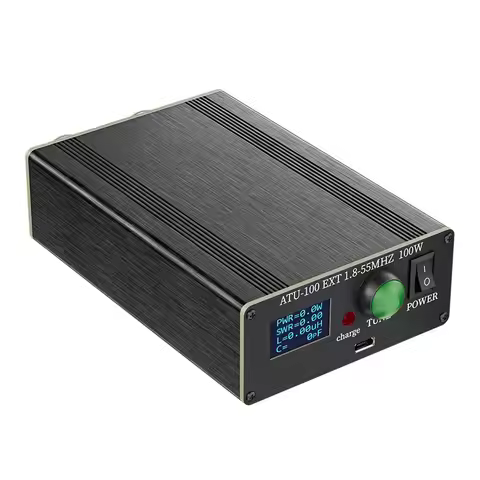 ATU-100 Pro+ Multi-Function Antennas Tuners 1.8-55MHz Portable HF Antenna Tuner Rechargeable Antenna