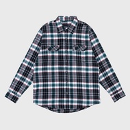 Epidemic Shirt | Flannel Cheviot White Green