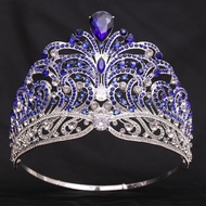 European Miss Universe Big Forest Crystal Wedding Crowns Cubic Zircon Crown Queen Rhinestone Tiara P