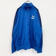 古著PUMA運動外套/球衣，藍色，XXL碼