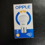 OPPLE 歐普 E27 3W 黃光 3000K LED 球泡 燈泡