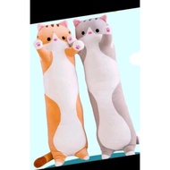 Premium Boneka Guling Kucing 50 Cm~Plush Soft Halus & Empuk ,Isi Dakron Premium