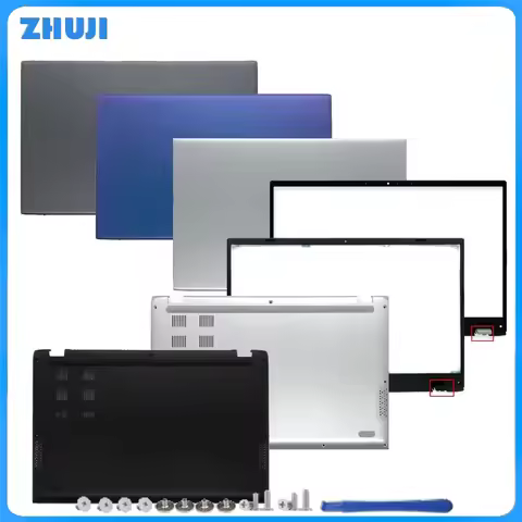 For VivoBook 14 X412 V4000F New LCD Back Cover/Front Bezel/Palmrest/Bottom Case Top Case 14 inch