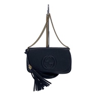 GUCCI Shoulder Bag Soho Interlocking G Black 2344800346486